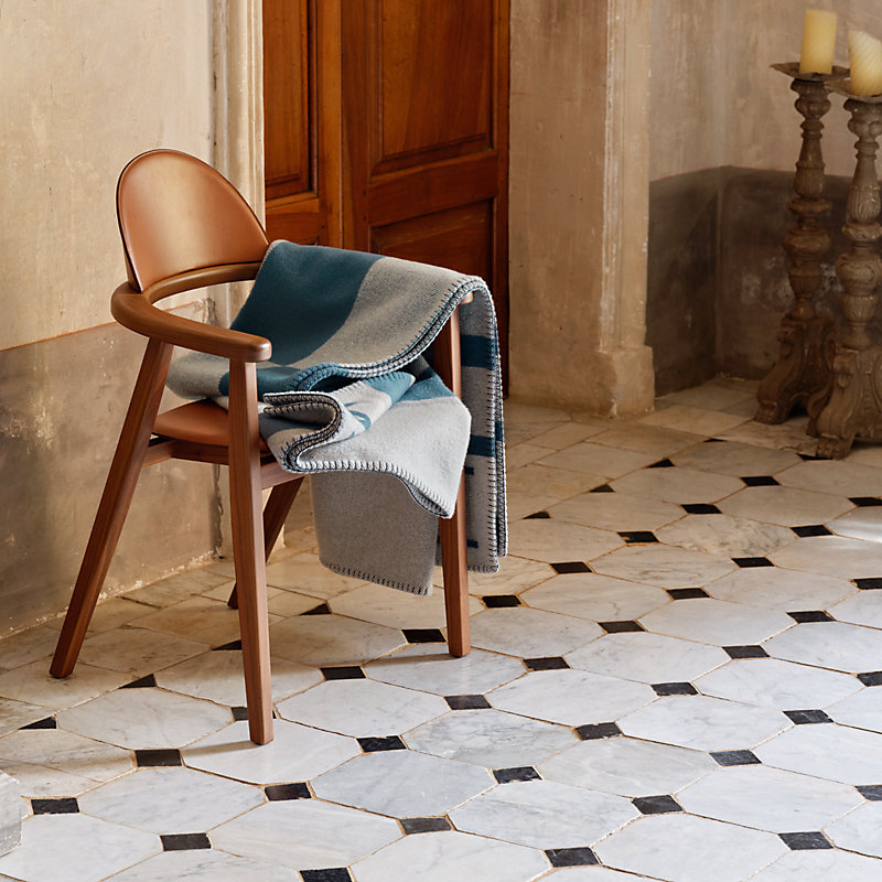 プレード ジャカード 《アヴァロン・バヤデール》 - ブルー | Hermès